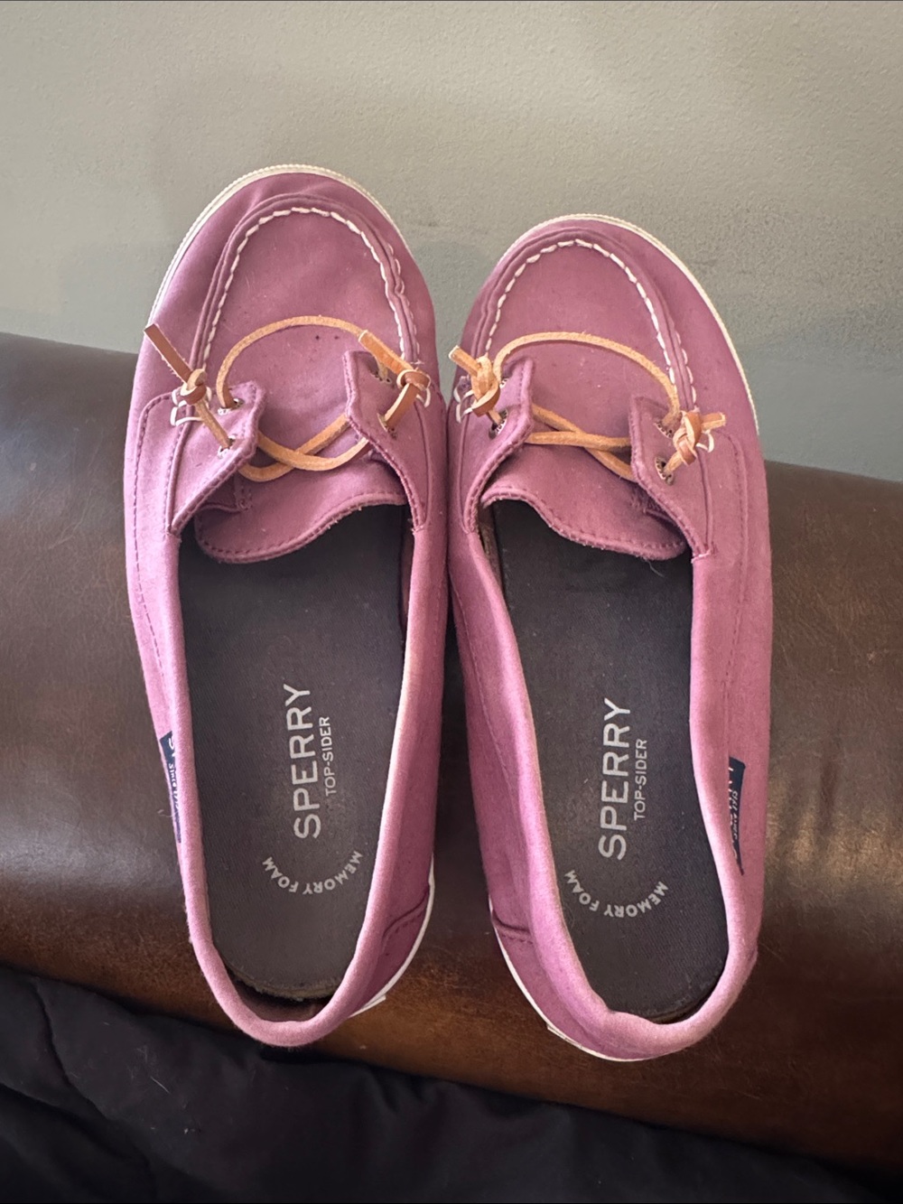 Sperry Women's Dusty Pink Suede Moccasins
